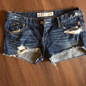 Hollister cut off shorts size 5
